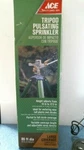 Ace Hareware Tripod Pulsating Sprinkler Open. Price: $38.00.