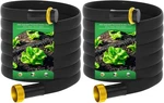 Mixc 2025-THICKENED Flat Soaker Hose 100FT With 2PACK*50FT , Black New. Price: $63.55.