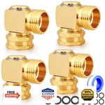 Unwaver Garden Hose Swivel Elbow Connector 90 Degree Brass Pipe Fittings 3/4 Ght New. Price: $70.10.