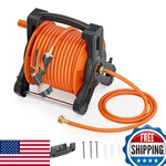 Specilite Portable Garden Hose Reel With 75FT Rubber Water PIPE+6.5FT, Wall Moun New. Price: $91.94.