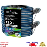2-PACK 60FT Garden Hose Kink Proof Flexible Lightweight Drinking Water Safe 120F New. Price: $93.99.
