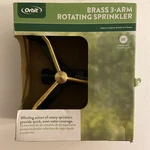 Orbit Brass 3 Arm Rotating Sprinkler - 50 Foot Max Diameter Model 58180N New. Price: $16.99.