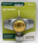New Melnor Metal Spot Sprinkler - Circular Watering Pattern Up To 450 Ft *gold. Price: $9.98.