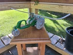 National A5 Walking Lawn Sprinkler Cast Iron Tractor Traveling Used. Price: $200.00.