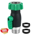 Kruuvax 3/4" Garden Hose Shut-off Valve Stainless Steel Full Flow New. Price: $20.00.
