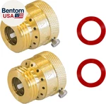 2 Pack Faucet Vacuum Breaker, 3/4 Inch Solid Brass Hose Bib Backflow Preventer New. Price: $17.57.