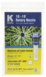 K-rain RN200-ADJ 1/2" Npt Rotary Nozzle 16-19' Radius Adjustable Arc New. Price: $21.95.