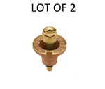 Lot Of 2 Orbit Irrigation 54070 Brass Pop Up Head 360 Degree Pack New. Price: $13.20.