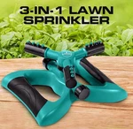 Joeys Rotating Garden Sprinkler For Large Area Lawn, Green New. Price: $14.50.