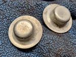 Vintage Nelson Travel Tractor Sprinkler Rear Wheel Clips Hubcaps Used. Price: $10.00.