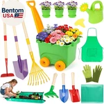 Kids Gardening Set, Outdoor Toys With Wheelbarrow And Tools, Toddler New. Price: $45.95.