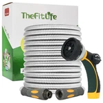 Thefitlife Flexible Metal Garden Hose - 25 Ft (steel) Open. Price: $32.49.