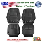 For 07-14 Silverado 1500 Tahoe 2ND Row Both Bottom Top Leather Seat Cover Black New. Price: $138.99.