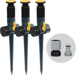 Melnor 65185AMZ Multi-adjustable Spike Sprinkler, 3-PACK W/quick Connect Bundle, New. Price: $37.69.