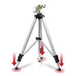 Yamatic Impact Sprinkler On Adjustable Tripod Base, 48INCH, Brass New. Price: $92.49.