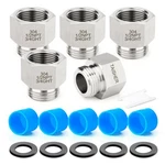 Taisher 5PCS 304 Stainless Steel Garden Hose Adapter, 3/4" Ght Male X 1/2" Npt F New. Price: $33.58.