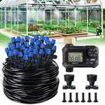 Hiraliy 118FT Greenhouse Misting Drip Irrigation Kit With Garden Timer, Quick... New. Price: $105.85.