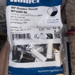 Hunter Mp 2000 90-210 Rotator Sprinkler Nozzles New. Price: $50.00.