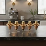 5-PACK 54071 Brass Pop-up Flush Head Sprinkler With Half Pattern Spray Nozzle New. Price: $33.97.