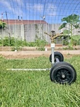 Pasture Master Rolling Sprinkler Cart Longest Vyrsa 70 Throw From Garden Hose! New. Price: $114.95.