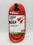Hyper Tough Light Duty Extension Cord 25 Ft 16 Gauge Indoor Outdoor With Strap New. Price: $7.45.