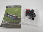 Eden Oscillating Sprinkler Quick Connector And Adaptor, Parts Open. Price: $6.97.