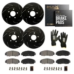 Front & Rear Drilled Slotted Rotors + Pads For Hyundai Sonata Kia Optima New. Price: $237.49.