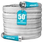 Aqua Joe Xtreme Fiberjacket Garden Hose, Kink-resistant, 50' 1/2" Diameter New. Price: $25.97.