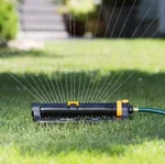 Melnor XT4200 Turbo Oscillating Deluxe Sprinkler With Flow Control Smooth Open. Price: $19.99.