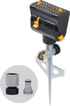Melnor 65137AMZ Minimax Turbo Oscillating Sprinkler On Step Spike, 4000 Sq. Ft., New. Price: $45.35.