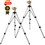 Biswing Large Impact Sprinkler Head On Tripod Base, Adjustable Zinc Silver New. Price: $114.99.