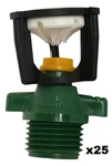 (25 Pieces) New Senninger WOB06M200GRN 1/2" #6 Mini Wobbler Sprinkler Head. Price: $79.99.