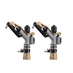 2PCS 1" Agriculture Irrigation Sprinkler Garden Watering Spray Gun Large-area New. Price: $76.14.