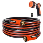 Yamatic Garden Hose 25FT X 5/8IN, Durable Water With 10 Function No... New. Price: $50.00.