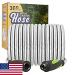 360 Gadget 25FT Stainless Steel Garden Water Hose W/ Swivel Handle, Flexible New. Price: $63.59.