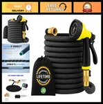 75FT Expandable Garden Hose Ultra-strong 3750D, 4-LAYER Latex, Brass Connector New. Price: $143.99.