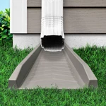 Natural Gray Rain Run Gutter Downspout Usa Made 100% New. Price: $10.95.