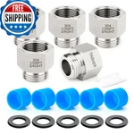 Taisher 5PCS 304 Stainless Steel Garden Hose Adapter 3/4" Ght Male 1/2" Npt Fema New. Price: $39.93.
