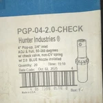 Hunter PGP-04-2.0-CHECK Pop-up Sprinkler Head 3/4" Inlet Nozzle (20) New. Price: $180.00.