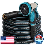 Heavy Duty Garden Hose 25 Ft, Non-expandable Water With 10 Function Spray New. Price: $34.35.