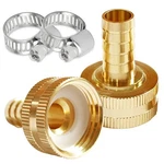 Uenede 2PCS Solid Brass 3/8" Barb X 3/4"GHT Female Garden Hose End Connector ... New. Price: $14.85.