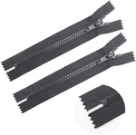 2PCS 10 Inch #5 Close End Plastic Zippers Bulk Black Molded Resin For New. Price: $16.22.