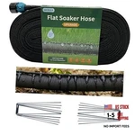 Secbulk 2026 Flat Soaker Hose With Stakes For Garden Linkable Drip New. Price: $61.25.
