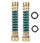 Zkzx Garden Hose Coiled Spring Protector Brass Faucet Coupling Extension 2 Pack New. Price: $22.97.