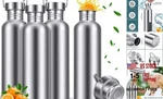 Chengu Pack Stainless Steel Water Bottles Single Wall 304 18/8 34 Oz Silver New. Price: $50.50.