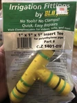 Blazing Clz 1401-010 1" X Irrigation Insert Tee, Free Shipping New. Price: $10.00.