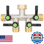 Dingbai 4 Way Hose Splitter Brass High Flow Garden Heavy Duty New. Price: $93.30.