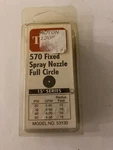 Toro 570 Fixed Spray Nozzle Full Circle 15 Series. Model 53130 New. Price: $8.00.