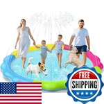 Kids Dog Splash Pad Sprinkler - Jasonwell Non Slip Pool New. Price: $60.89.