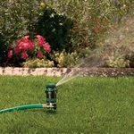 H2O-SIX Rotating 6-PATTERN Gear-drive Sprinkler On Zinc Spike New. Price: $24.98.